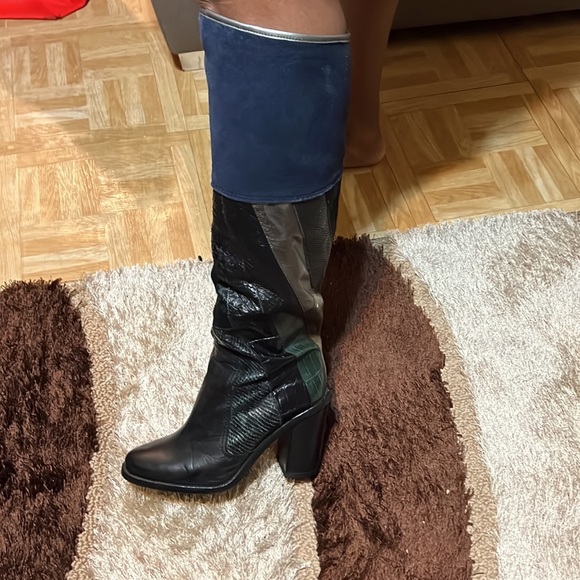 Aldo Mix fabric Tall Boot - Picture 3 of 5